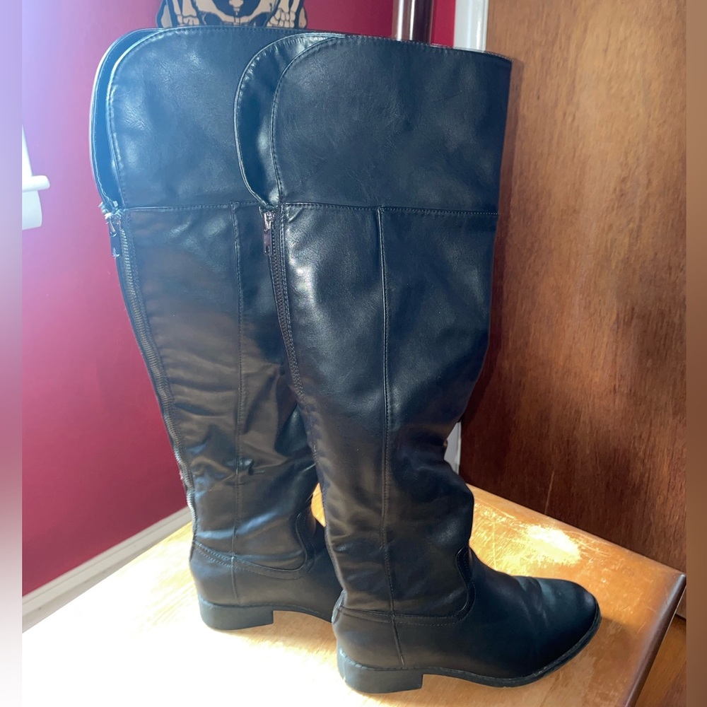 Forever 21 Black Over the Knee Boots